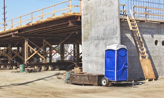 better sanitation, more efficient work - thanks to these portable restrooms at the construction site